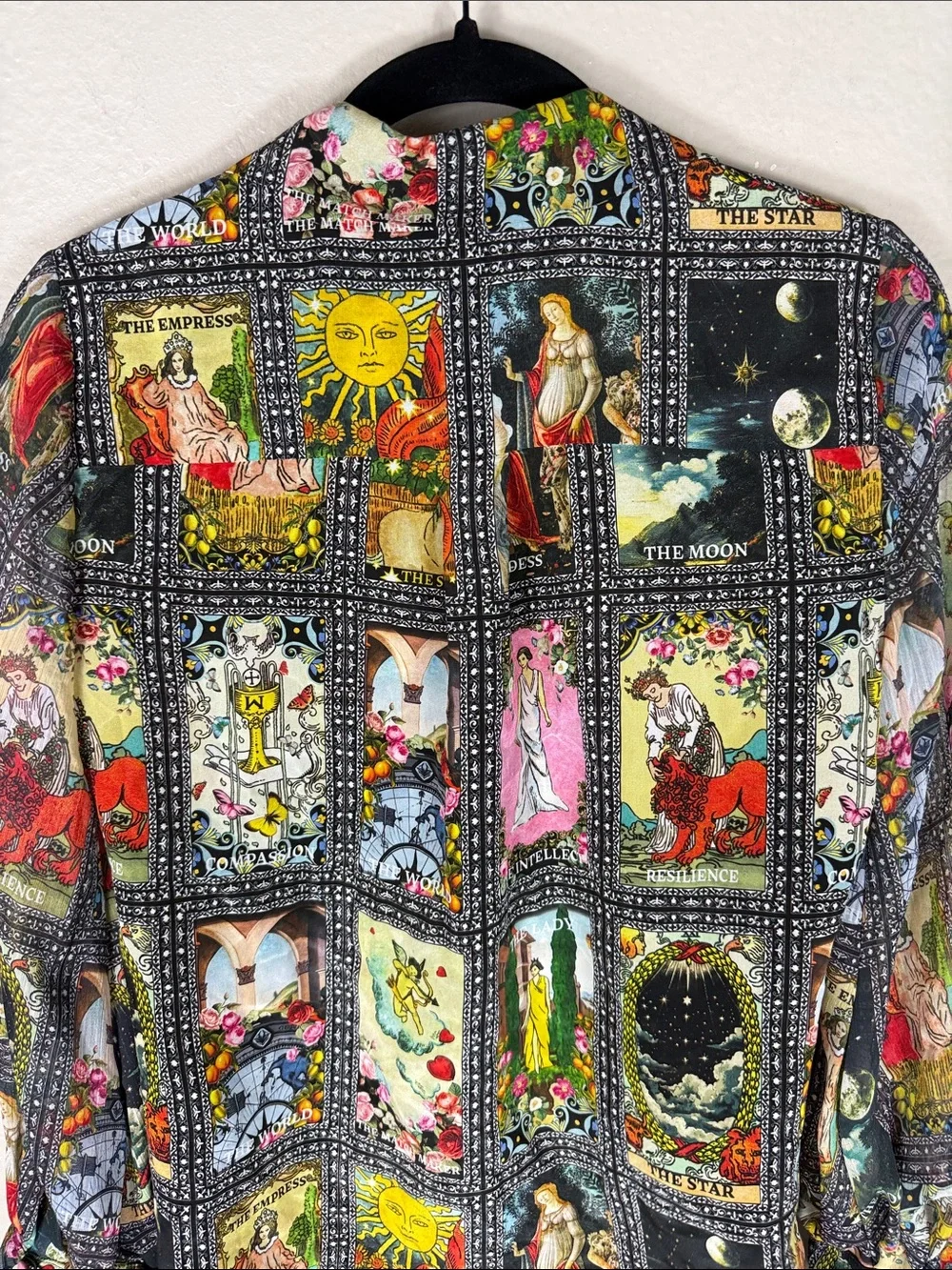 Alice + Olivia Wan Silk Blouse in Enchanted Tarot - Picture 11 of 14